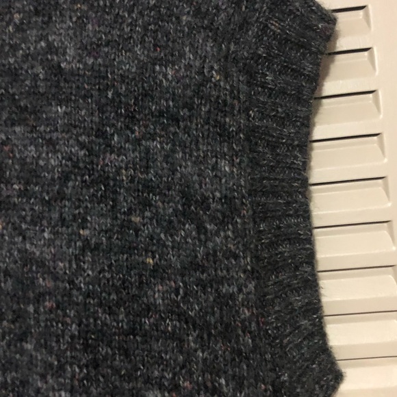 Ponsesa NWOT Fringe Collar Open Front Cardigan Vest- Size Large - Picture 5 of 9